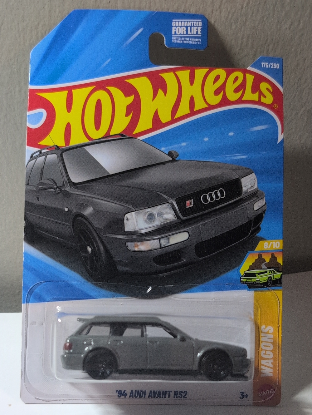 Hot Wheels 1994 Audi Avant RS2 Smoke Gray Mattel NEW Ships Secure In Box